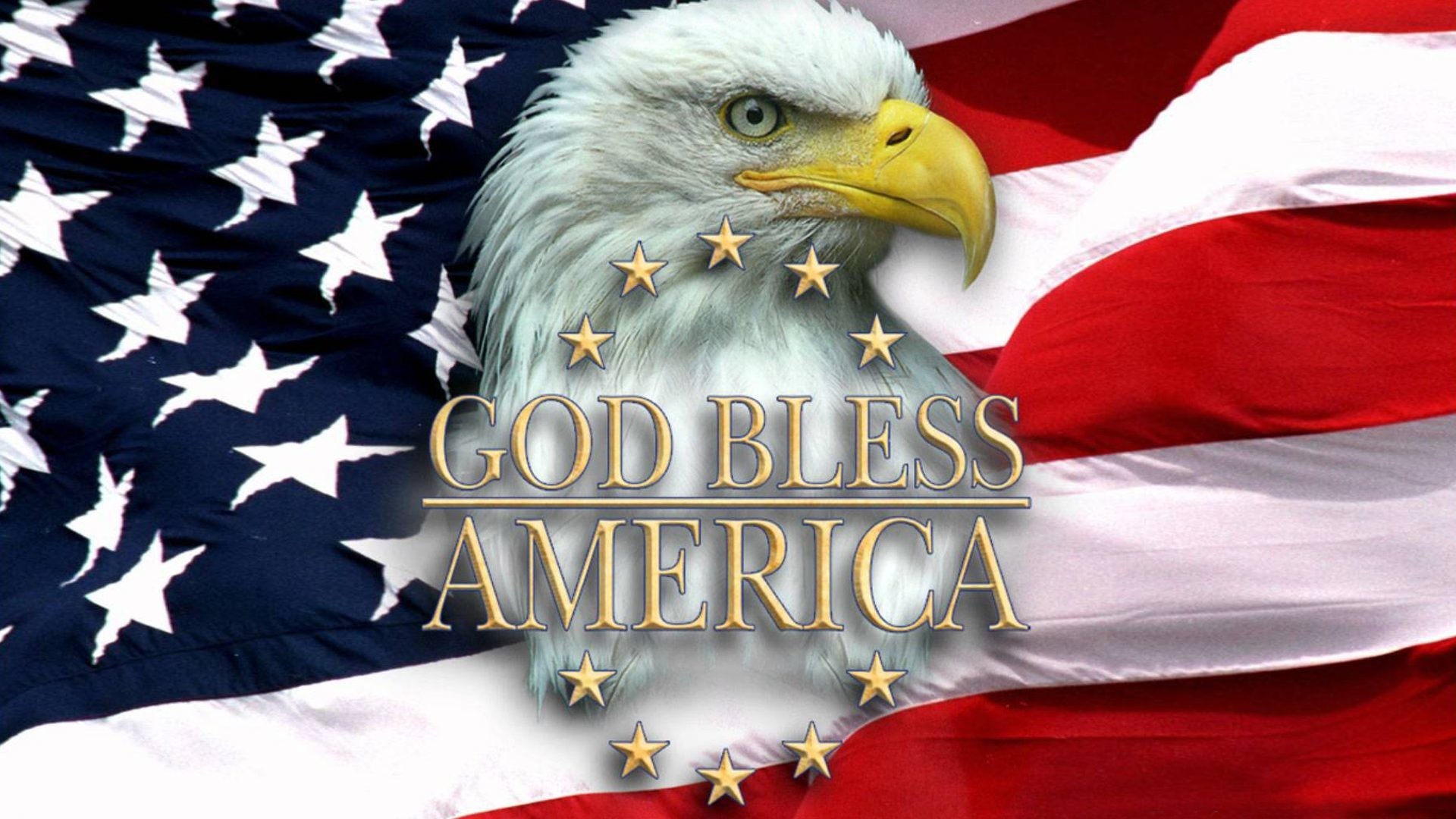 American Flag Eagle Wallpaper 
 Data Src Patriotic - American Flag Eagle - HD Wallpaper 