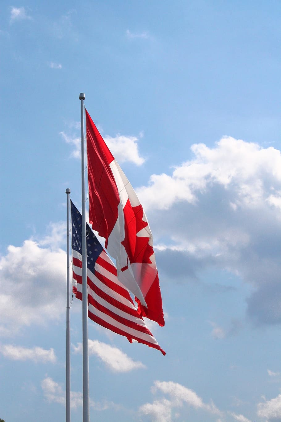 Canadian, Flag, Usa, Border, Day, Canada, Red, Symbol, - 2 Chronicles 7 14 Canadian - HD Wallpaper 