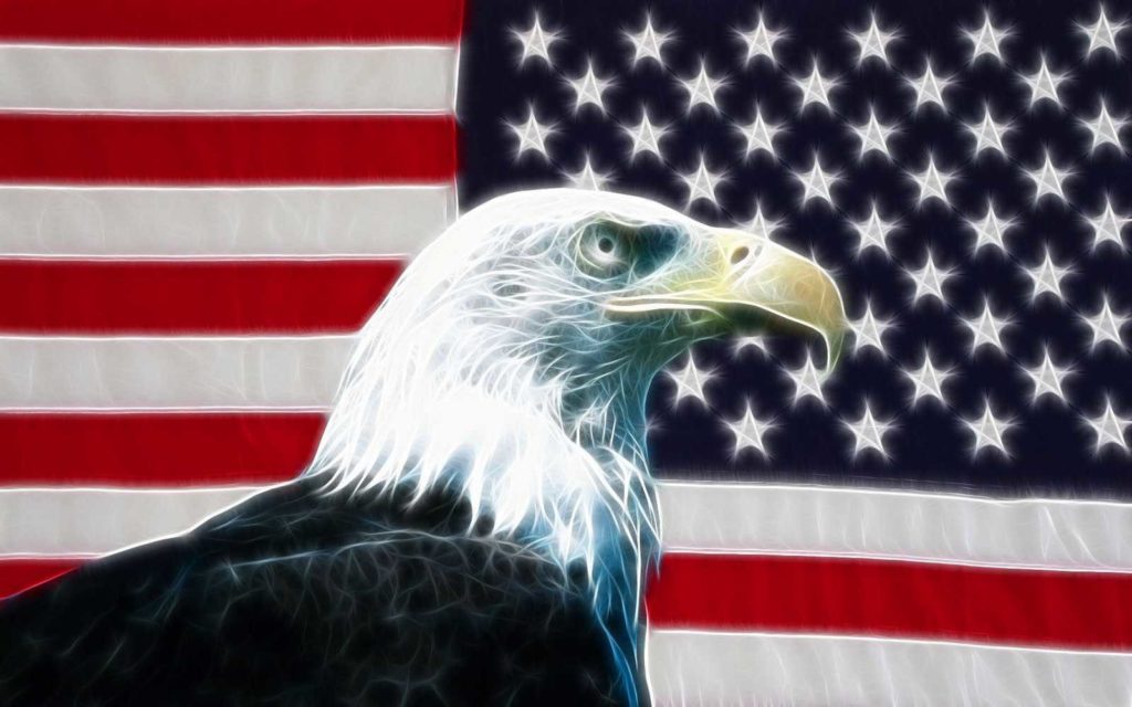 American Flag With Eagle Wallpaper - Diesel Dave - HD Wallpaper 