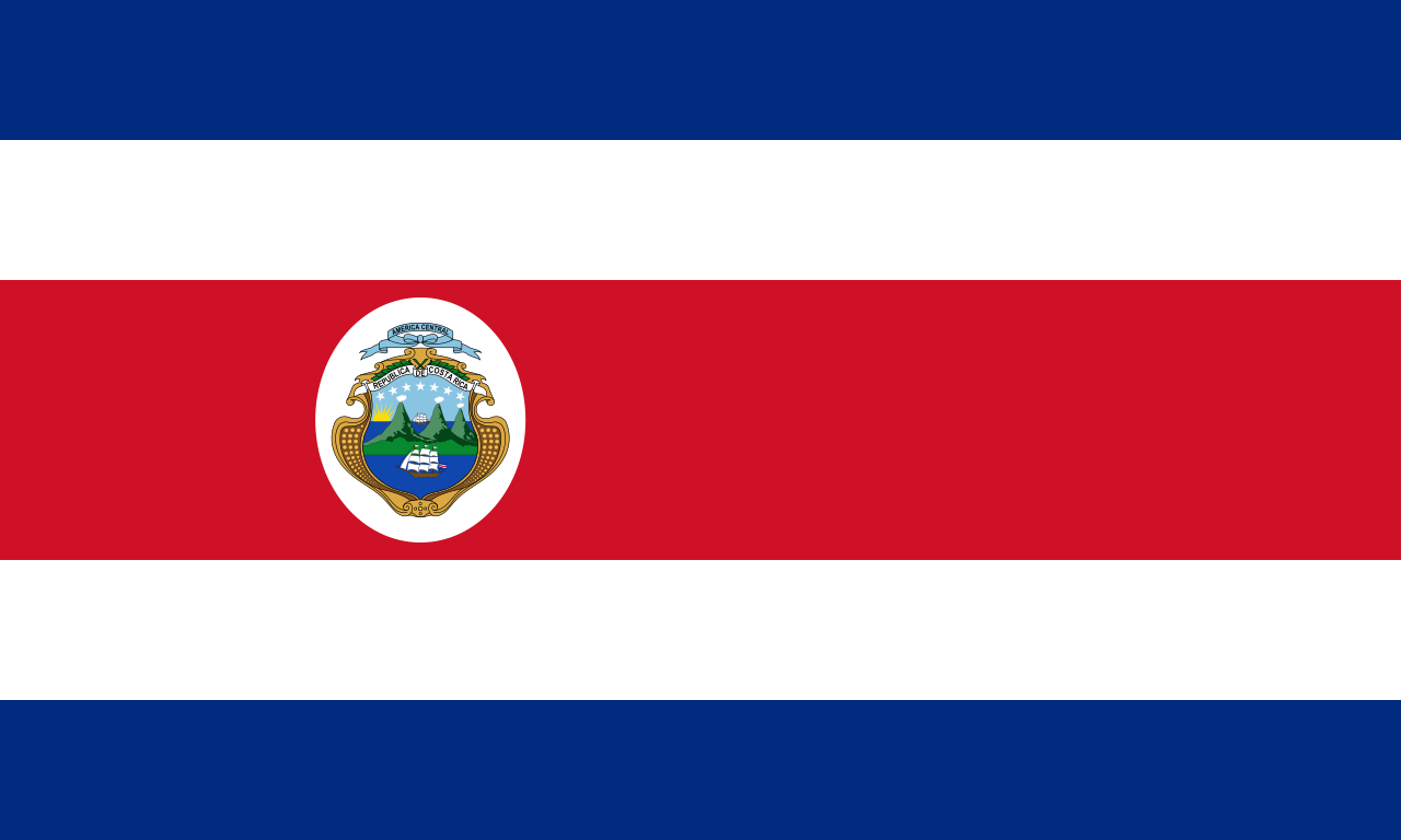 Costa Rica Flag - HD Wallpaper 
