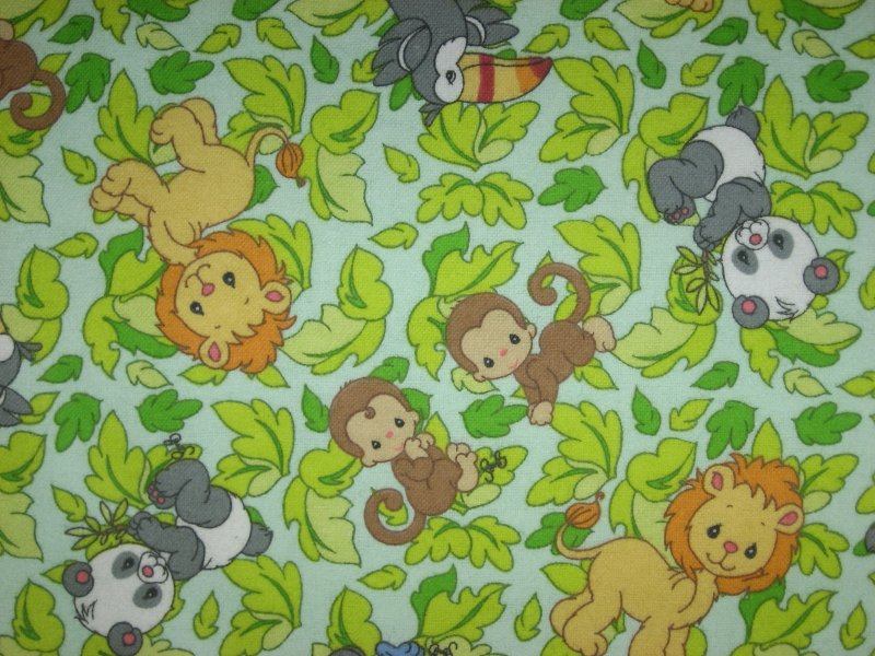 Image 0 Of Precious Moments Flannel To Sew Monkey Toucan - Cartoon - HD Wallpaper 