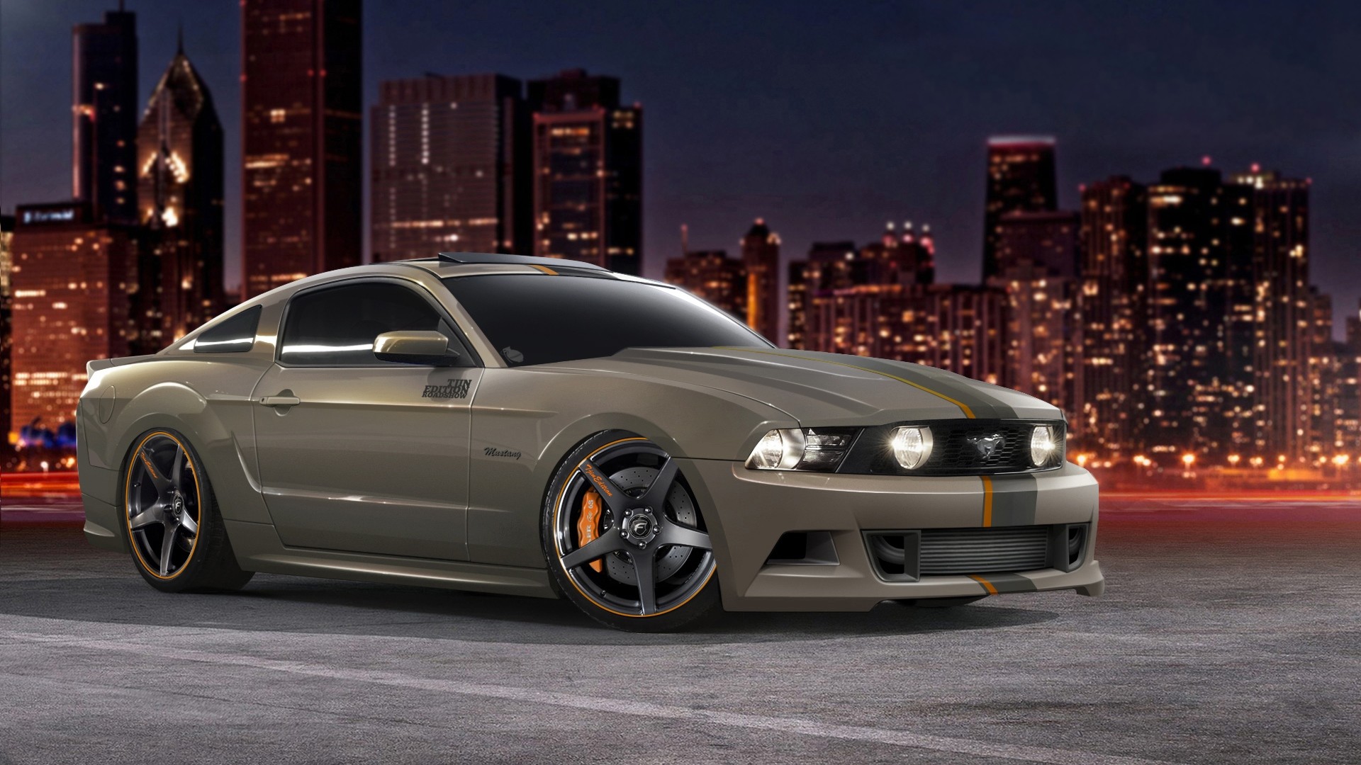 Wallpaper Ford, Mustang, Gt 5 0, Tjin Edition, Tuning, - 2011 Mustangs - HD Wallpaper 