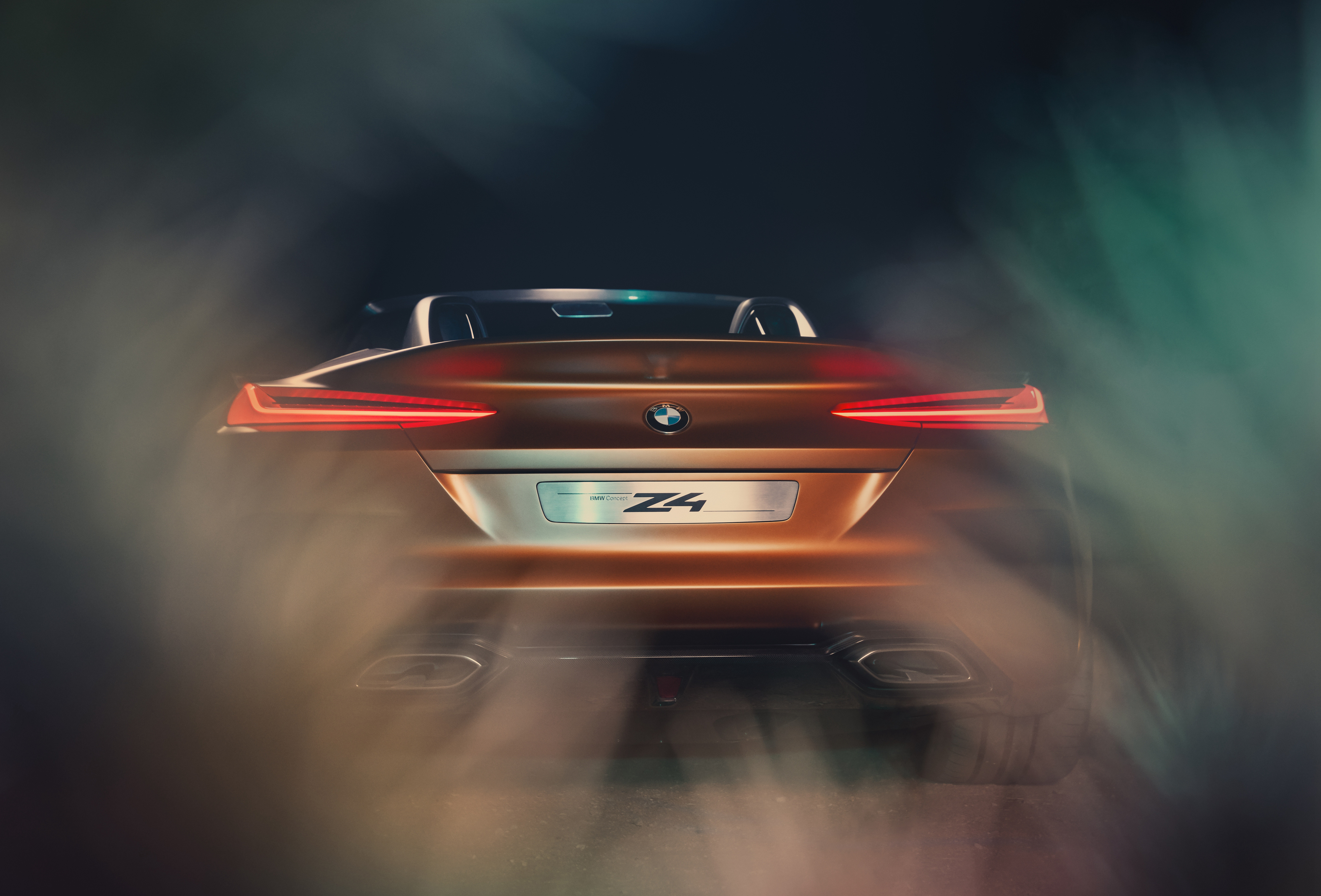 Bmw Concept Z4 Rear View 2017 4k Automotive Cars - Bmw Z4 Concept Led - HD Wallpaper 