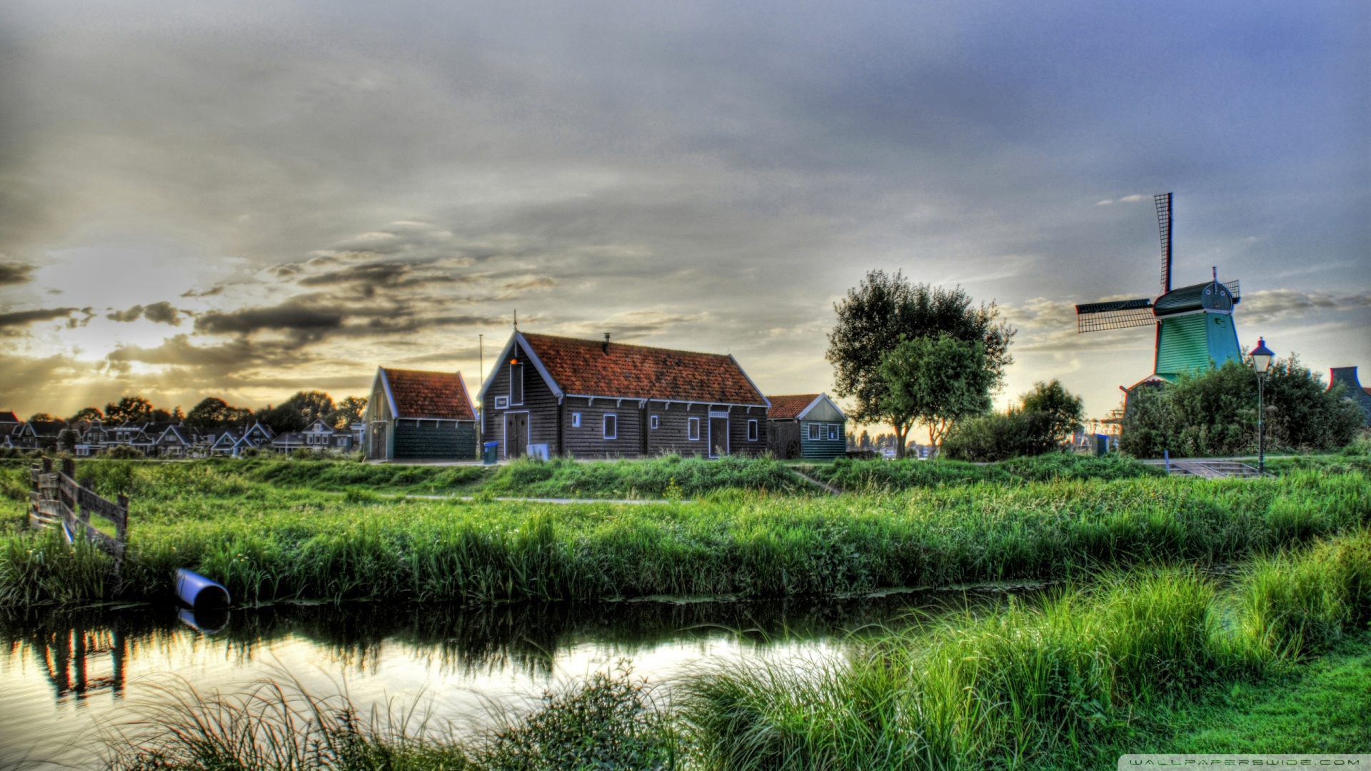 Village Outskirts Hdr Wallpaper - Village Good Evening Hd - HD Wallpaper 