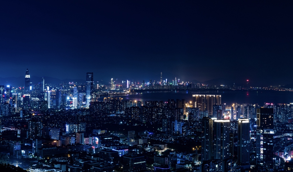 Wallpaper Night City, City Lights, Metropolis, Night - Night City - HD Wallpaper 
