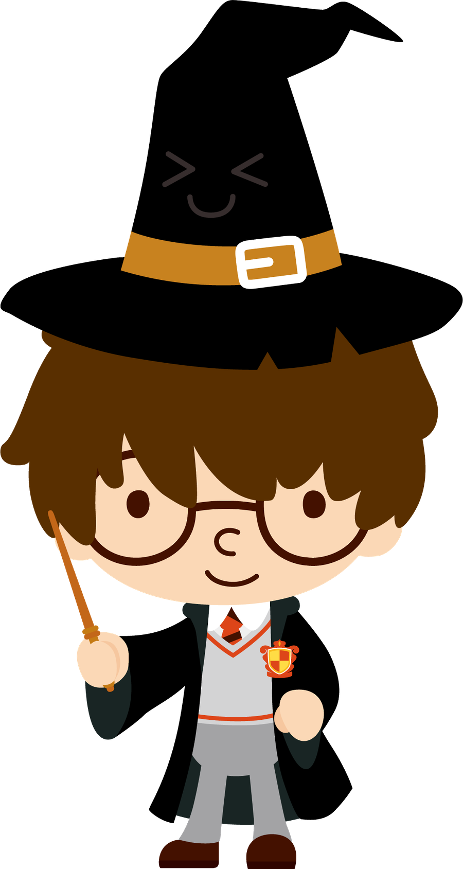 Pusheen Vector Harry Potter - Wizard Harry Potter Clipart - HD Wallpaper 