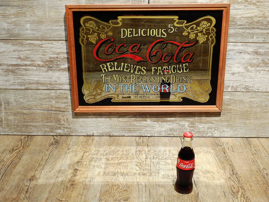 Coca Cola, Coke, Advertisement, Mirror, Old, Advertising - Advertising - HD Wallpaper 