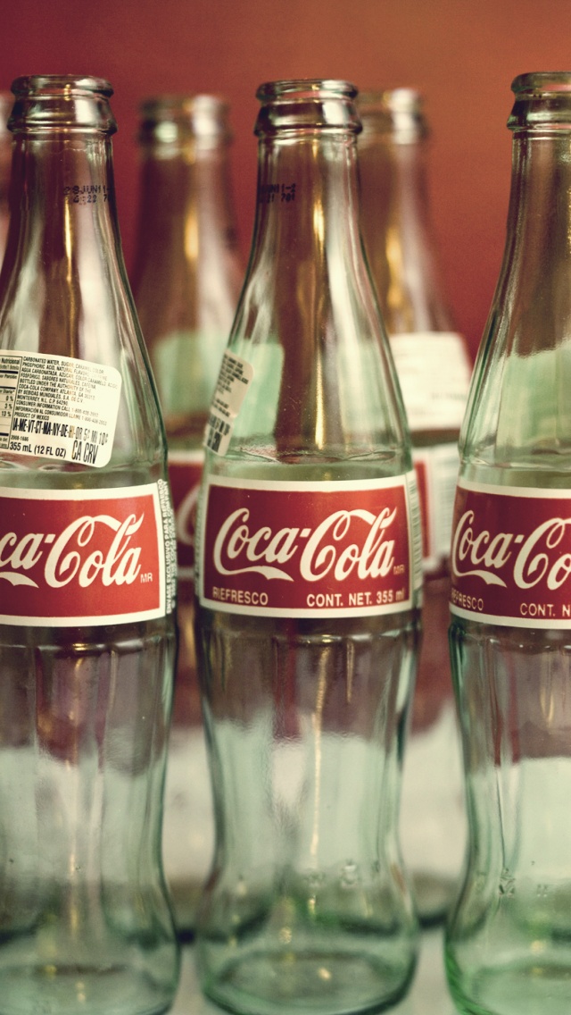 Empty Coca Cola Bottles - 640x1136 Wallpaper 