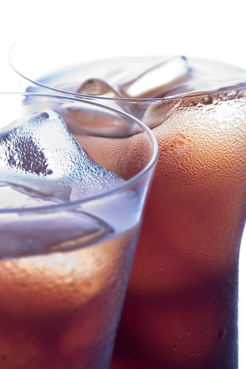 Wallpaper Coca-cola, Glasses, Drink, Ice, Brown - Cocktails Drinks - HD Wallpaper 