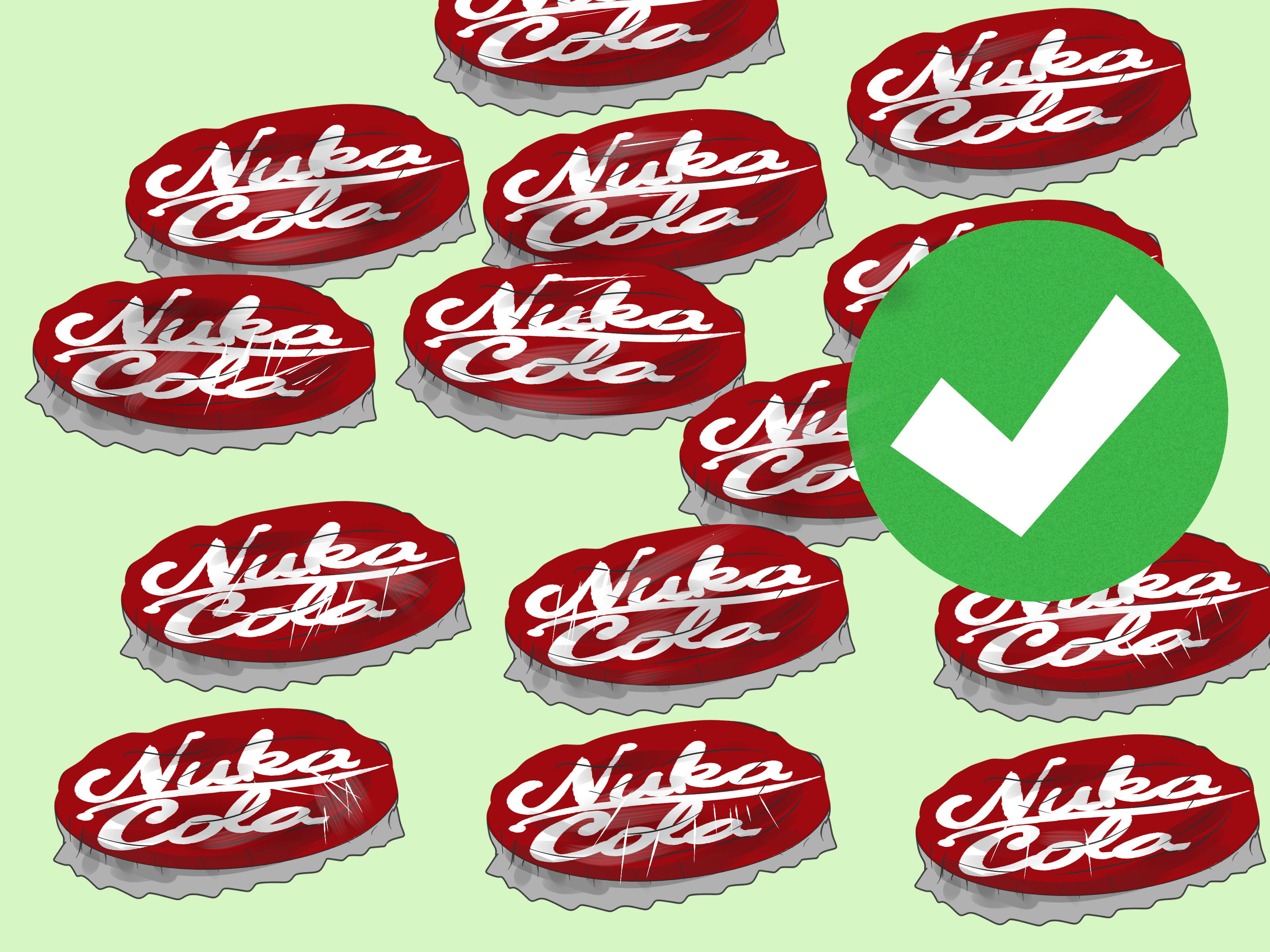 Image Titled Make Nuka Cola Caps From Fallout Step - Emblem - HD Wallpaper 