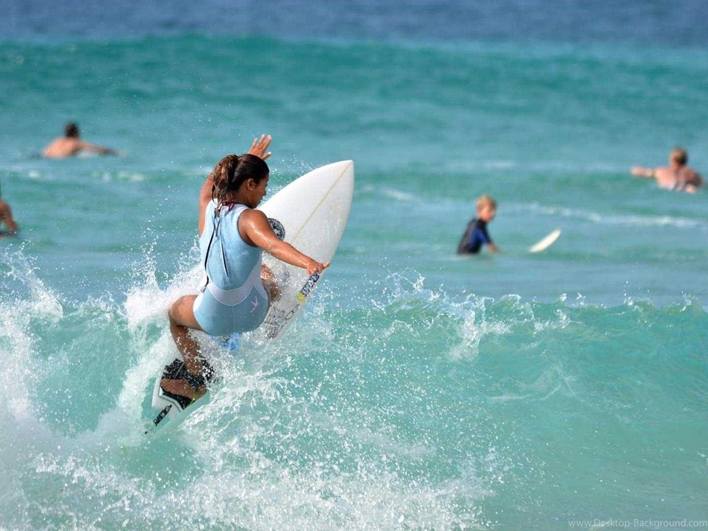 Surfer Girl, Wallpapers On The Desktop - Surfboard - HD Wallpaper 