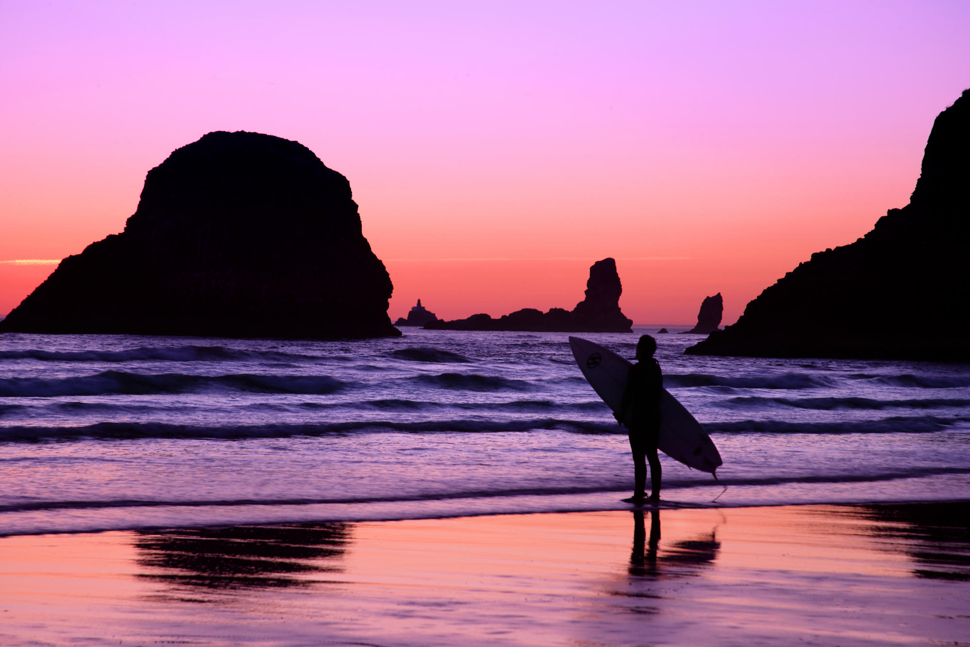 Surfing Wallpaper Sunset - HD Wallpaper 