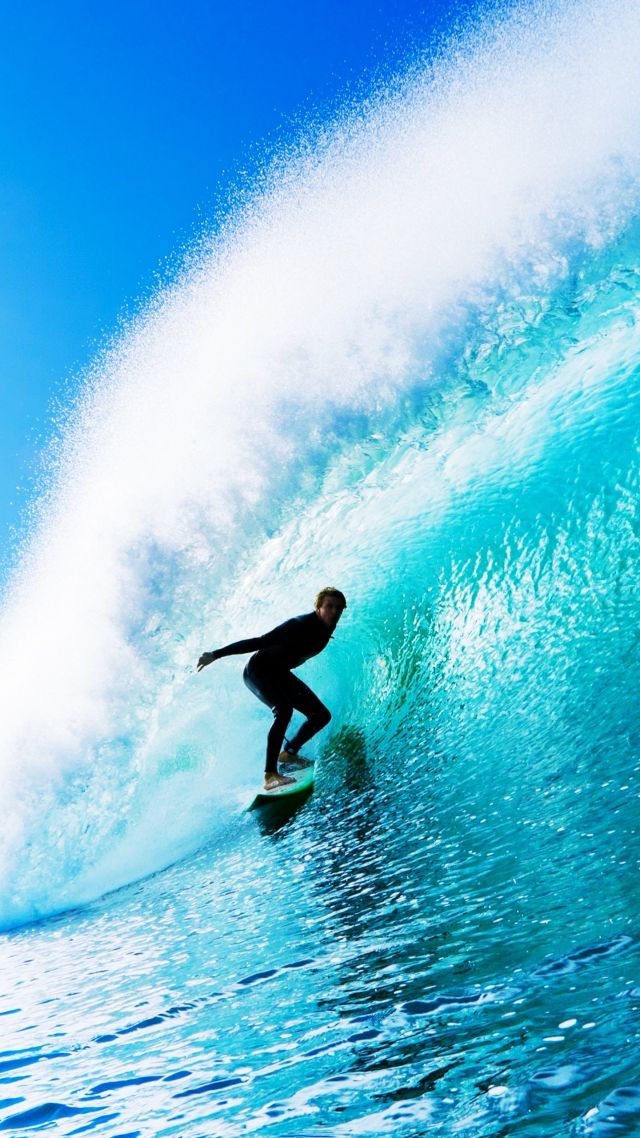 Surfing, Man, Sports, Ocean, Wave - Surf Wallpaper Vertical - HD Wallpaper 