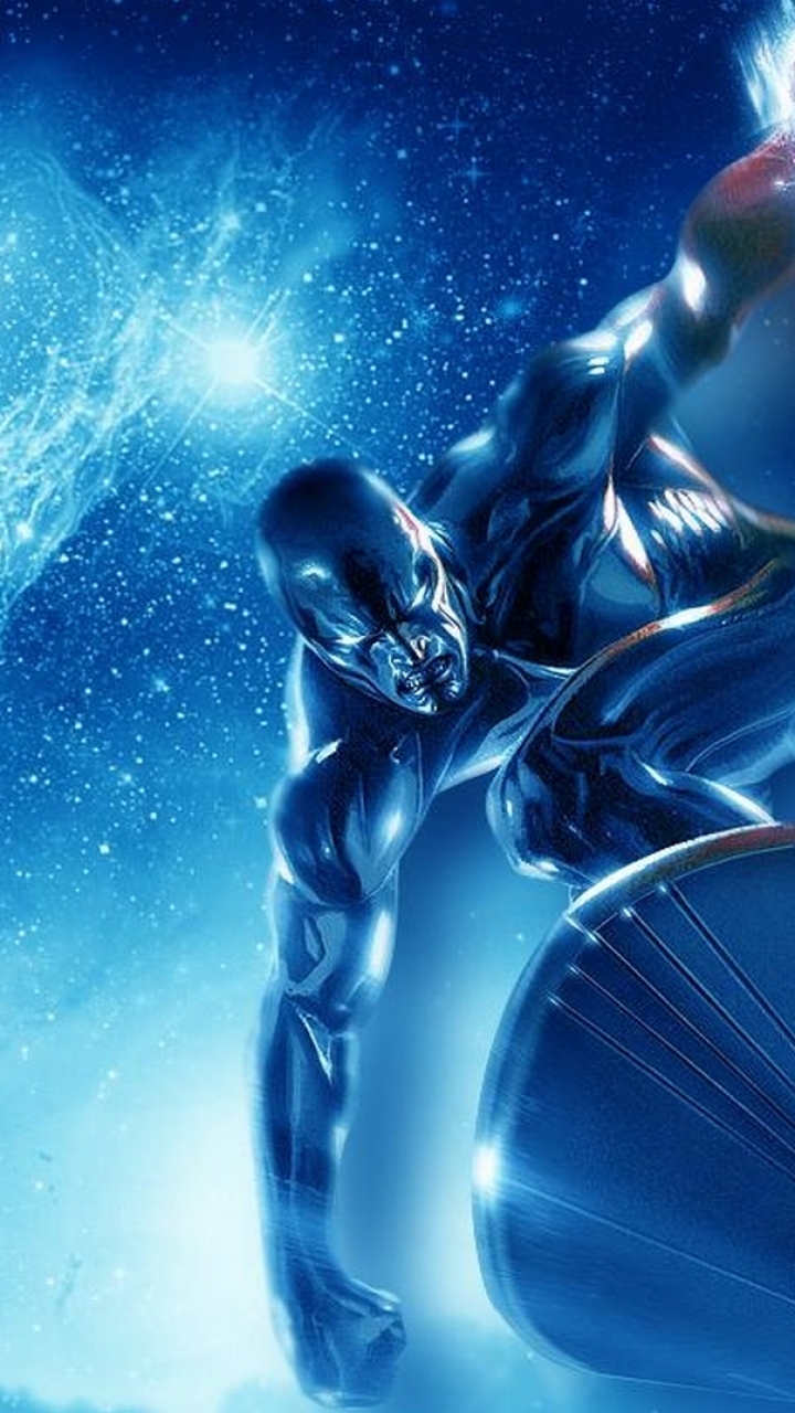 Silver Surfer Wallpaper Hd Iphone - HD Wallpaper 