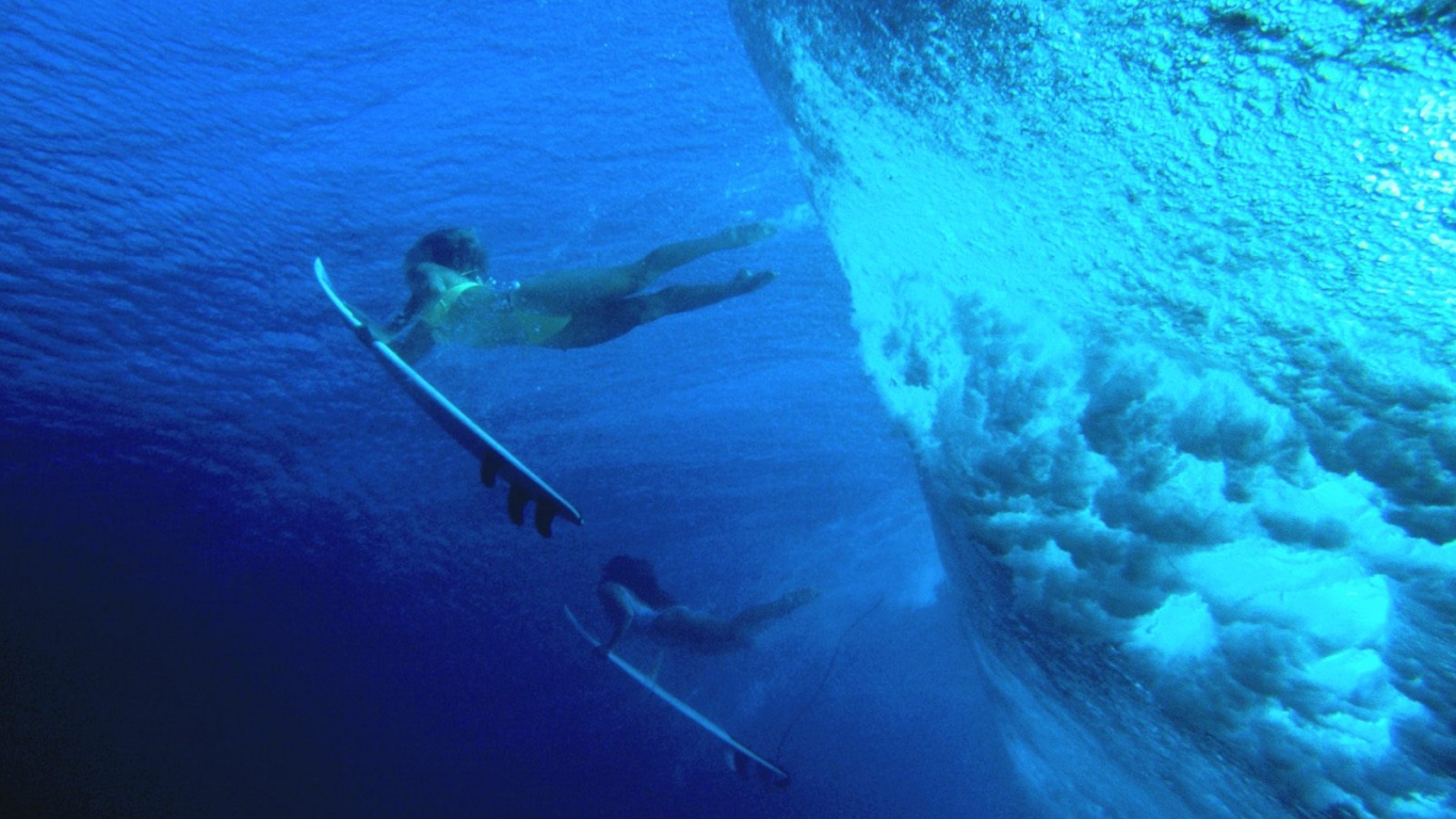 Surfer Backgrounds Duck Diving - HD Wallpaper 