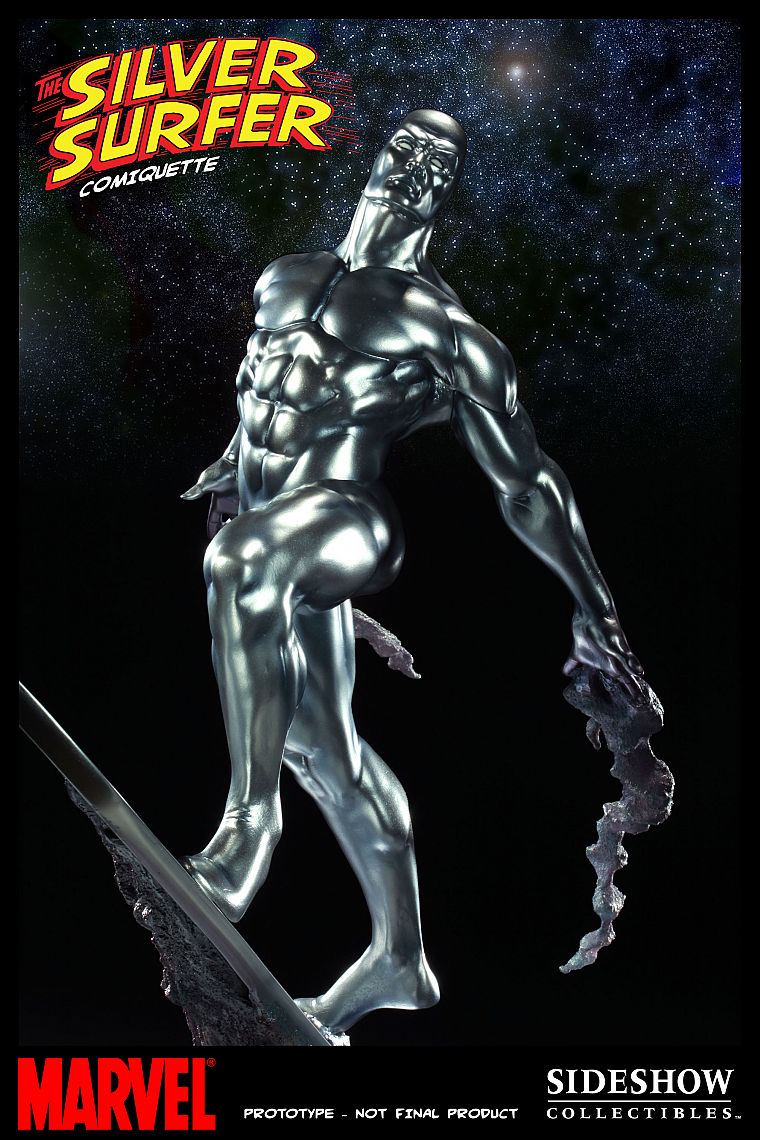 Silver Surfer Sideshow Statue - HD Wallpaper 