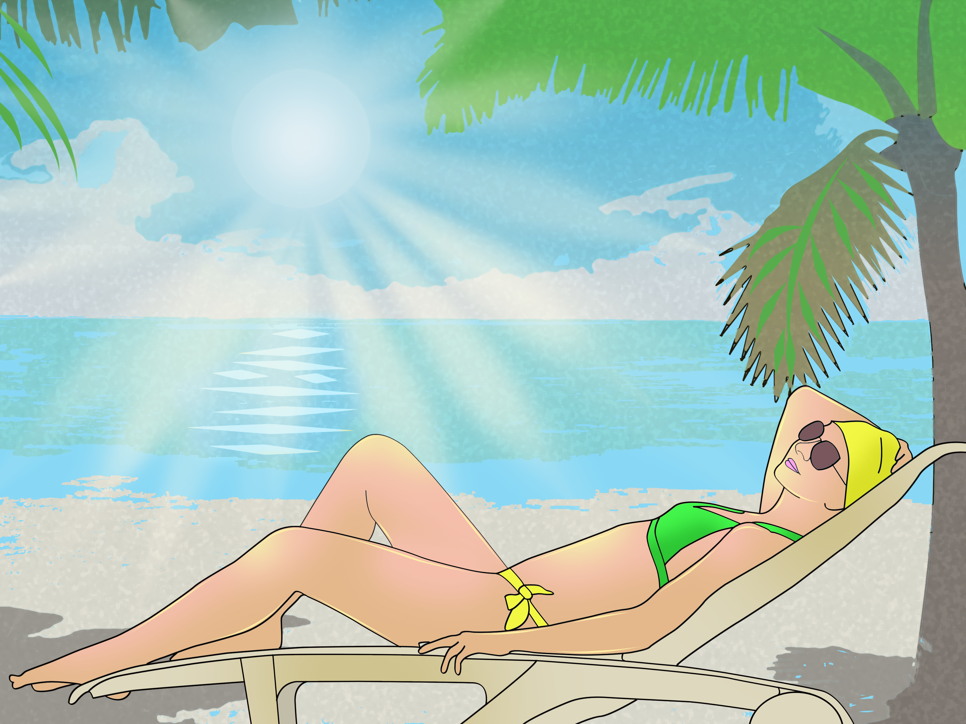 Image Titled Dress Like A Surfer Girl Step - Vacation - HD Wallpaper 