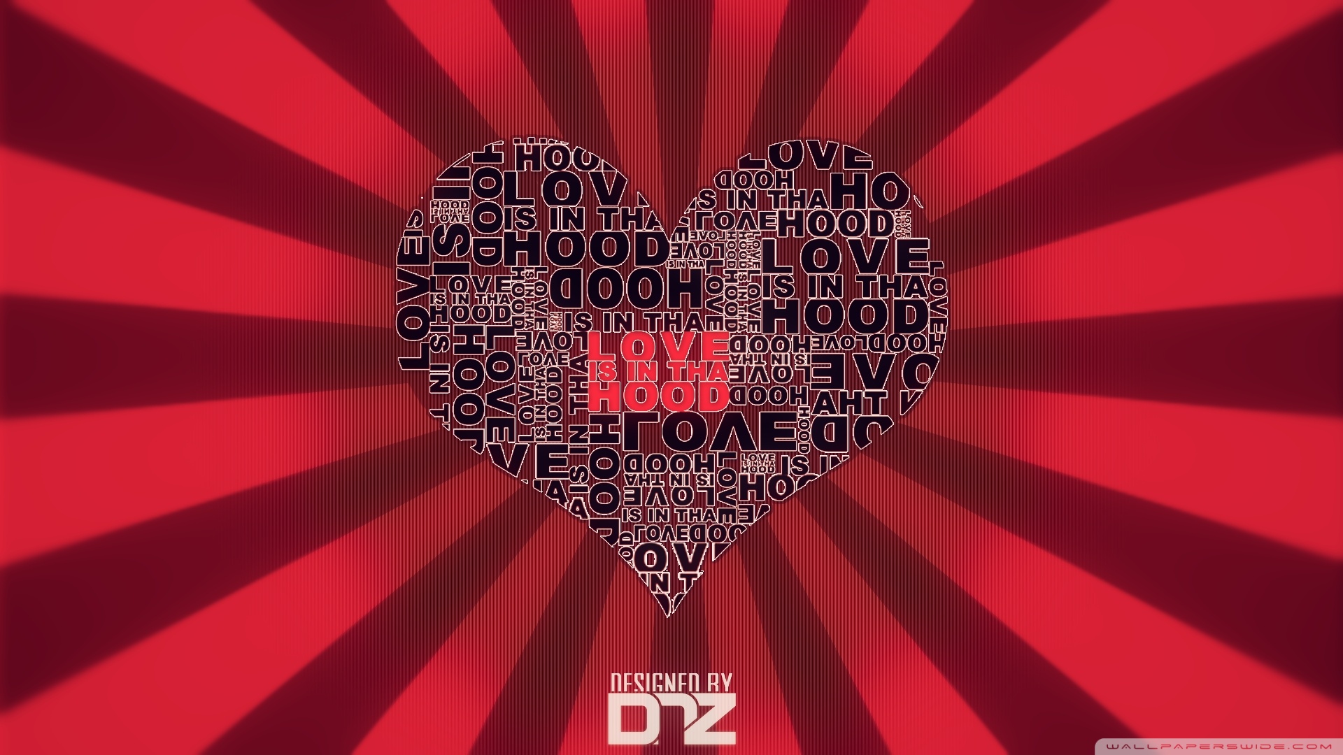 Love Is In Tha Hood Wallpaper - 16:10 Aspect Ratio - HD Wallpaper 