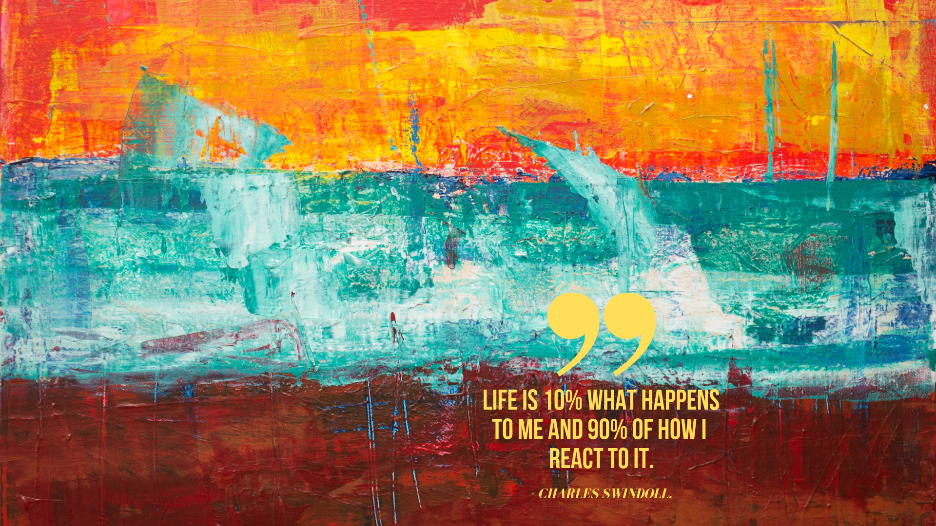 Red Orange Abstract Background - HD Wallpaper 