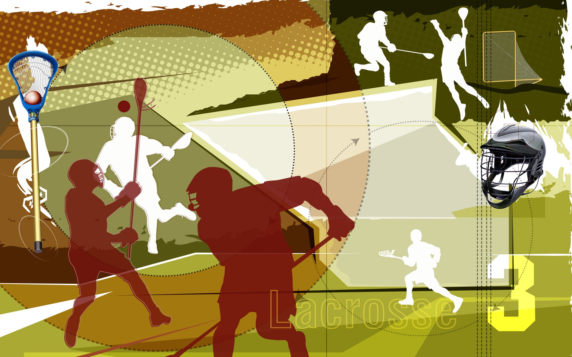 Sports Collage Abstract - HD Wallpaper 