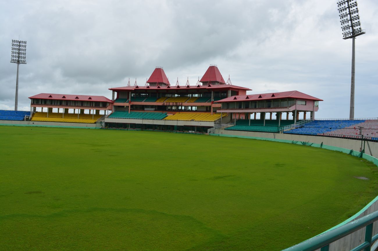 Dharamshala Cricket Stadium, Dharamshala - Anurag Thakur In Dharamshala  Stadium - 1300x866 Wallpaper 