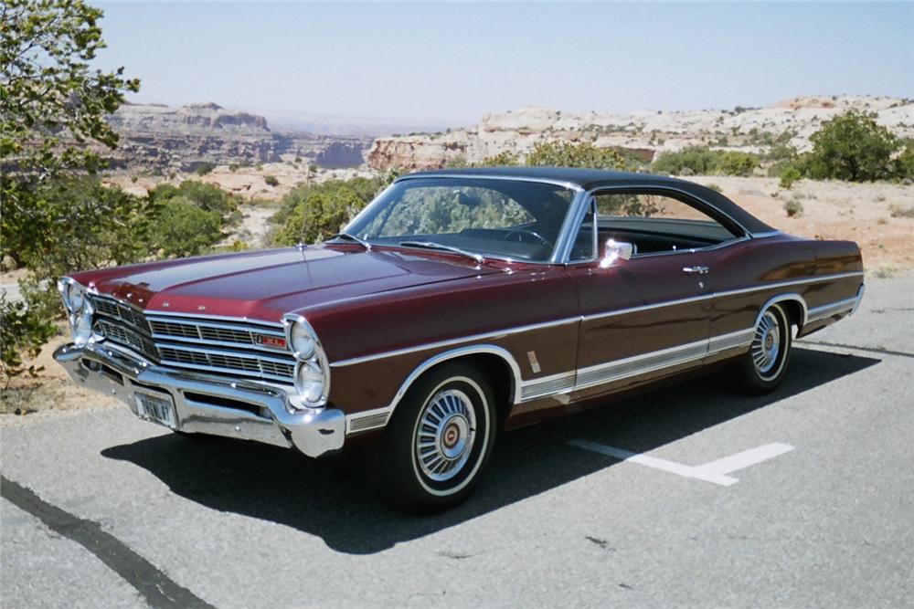 Ford Galaxie Xl Backgrounds, Compatible - 67 Ford Galaxie Maroon - HD Wallpaper 