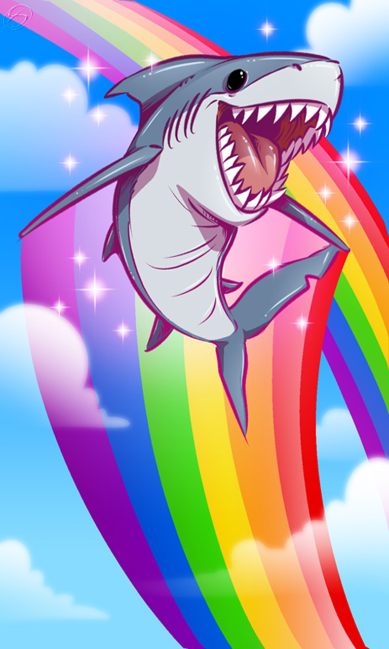 Rainbow Shark - HD Wallpaper 