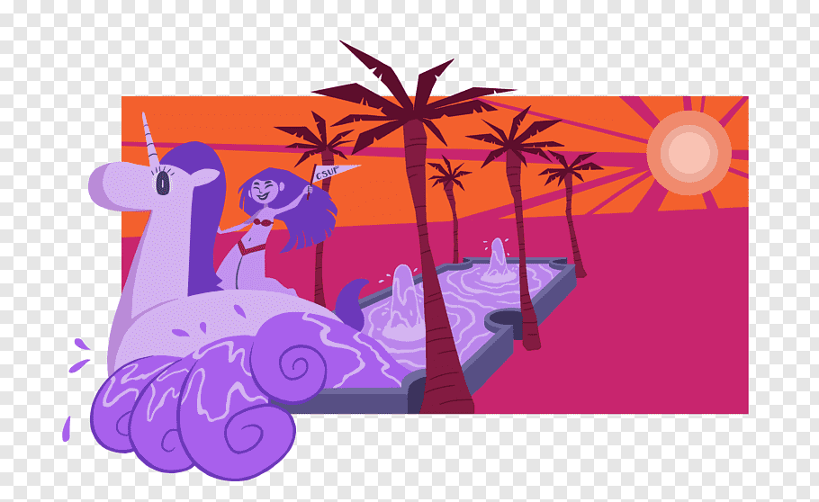 Pink Flamingo, Cartoon, Desktop Wallpaper, Unicorn, - HD Wallpaper 