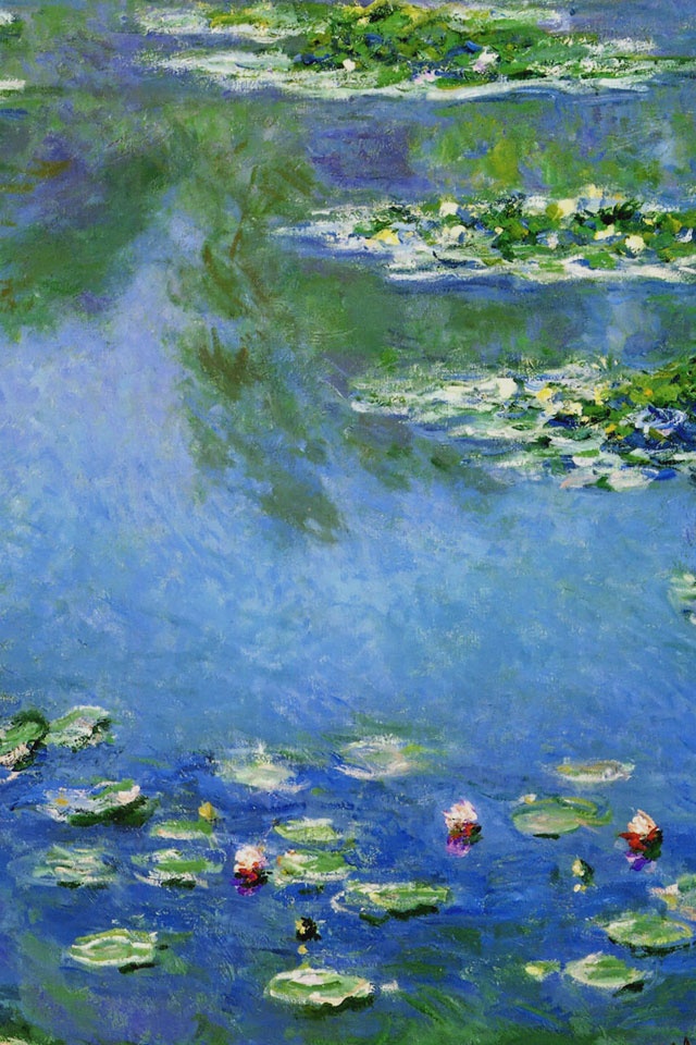Painting Monet Water Lilies - HD Wallpaper 