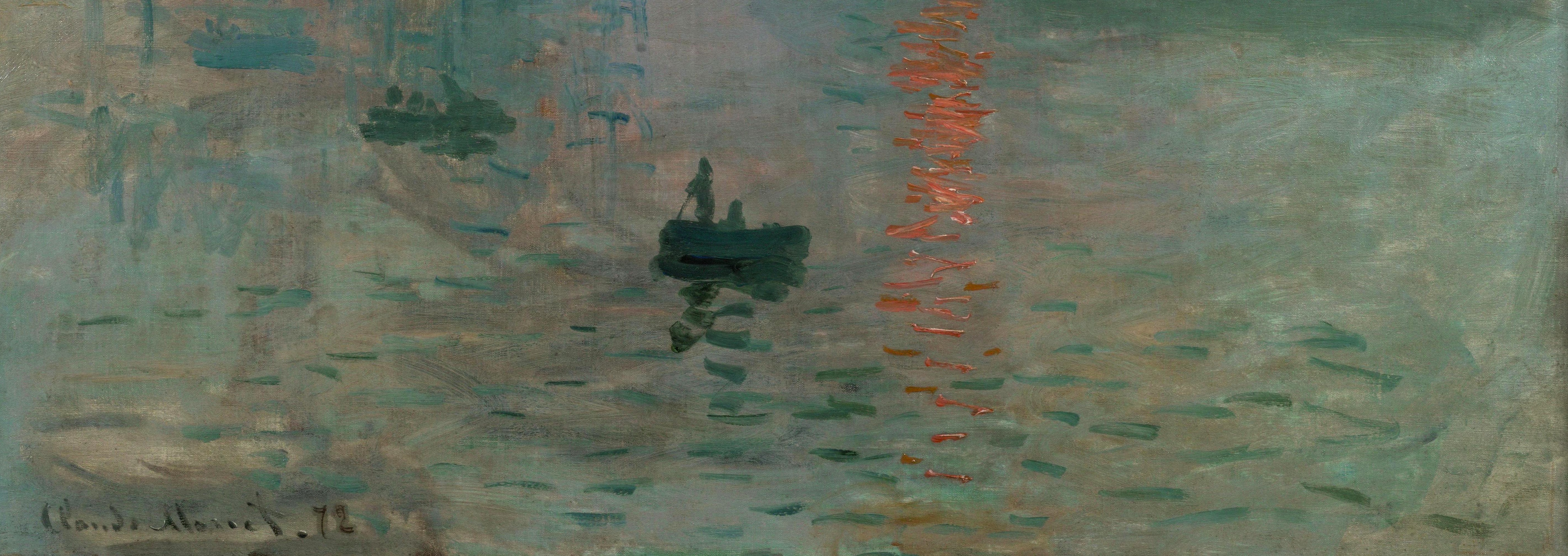 Claude Monet, Impression, Sunrise, - Claude Monet Impression Sunrise 1874 - HD Wallpaper 