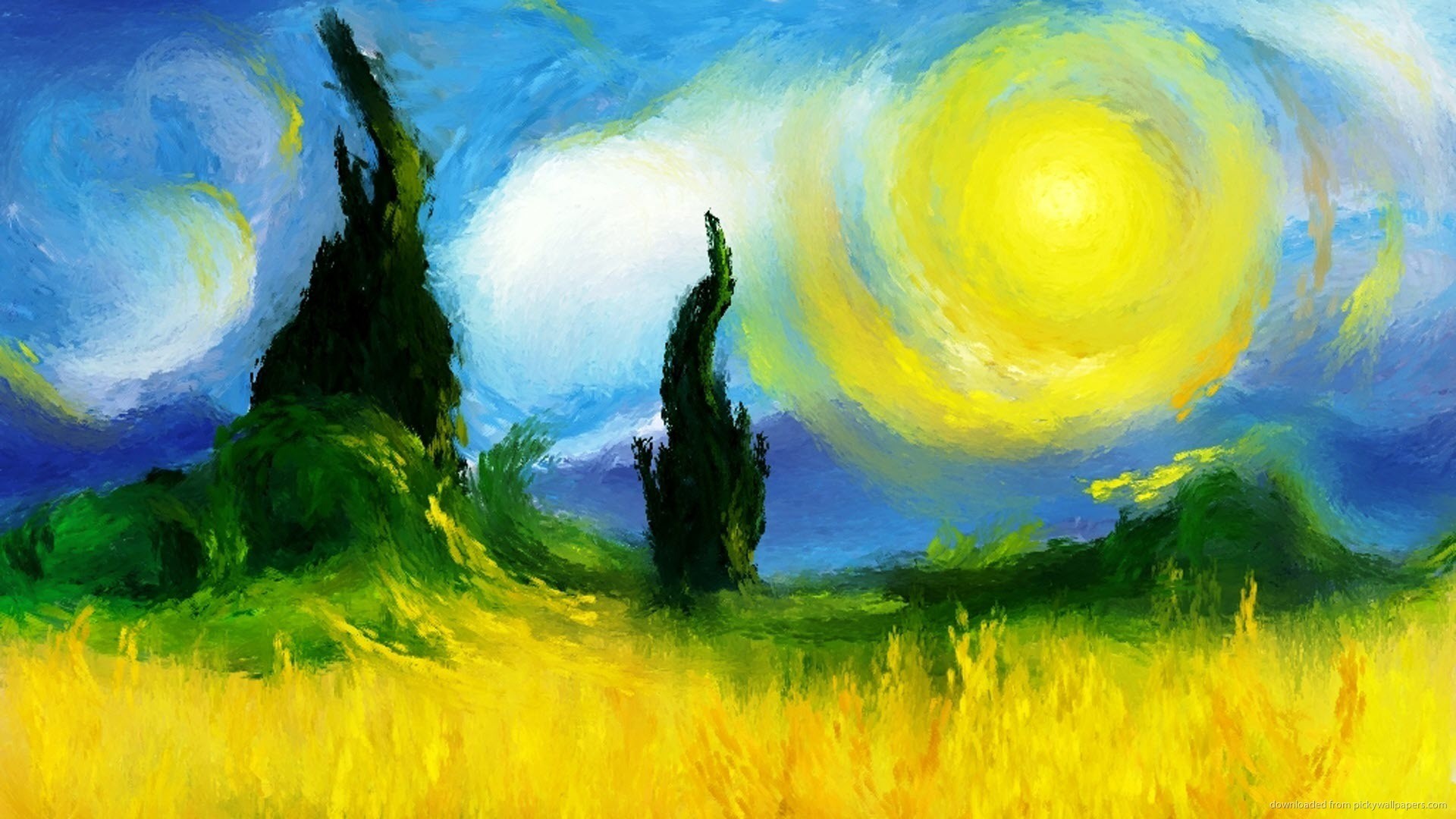 Like Vincent Van Gogh Picture 
 Data-src /w/full/7/7/5/146127 - Impressionist Painting Backgrounds - HD Wallpaper 