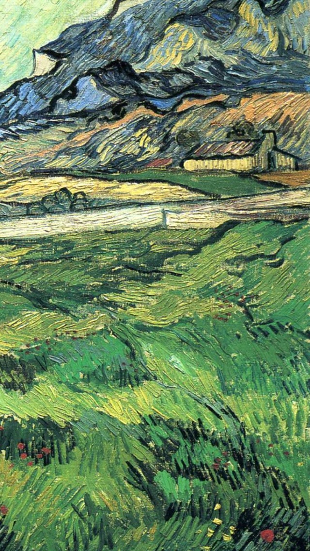 Van Gogh Green Vineyard - HD Wallpaper 