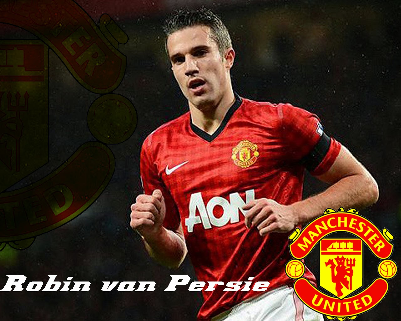 Robin Van Persie Wallpaper Mu - Manchester United - HD Wallpaper 