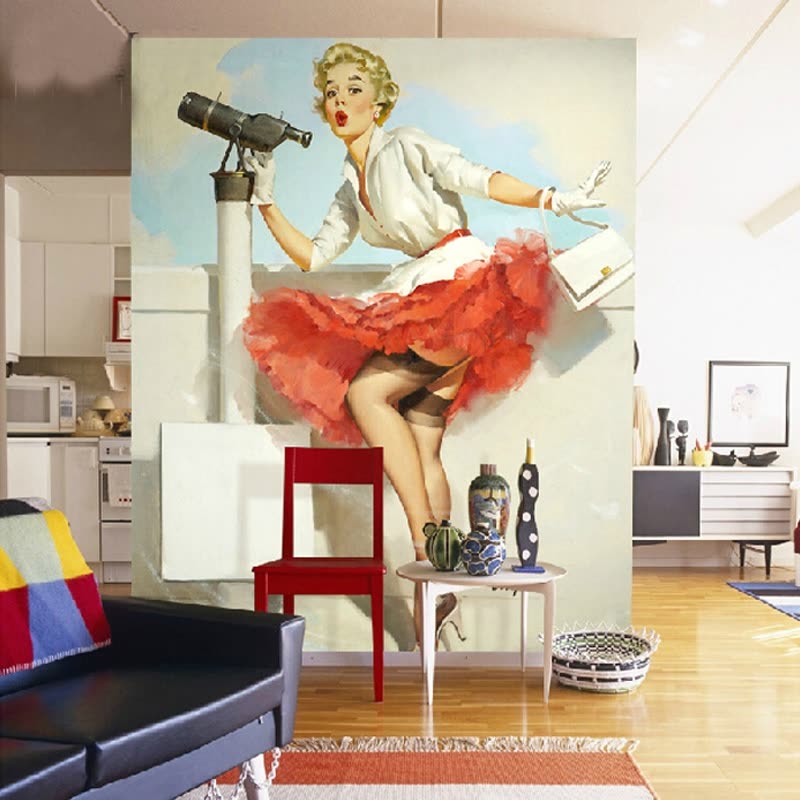 Gil Elvgren What A View - HD Wallpaper 