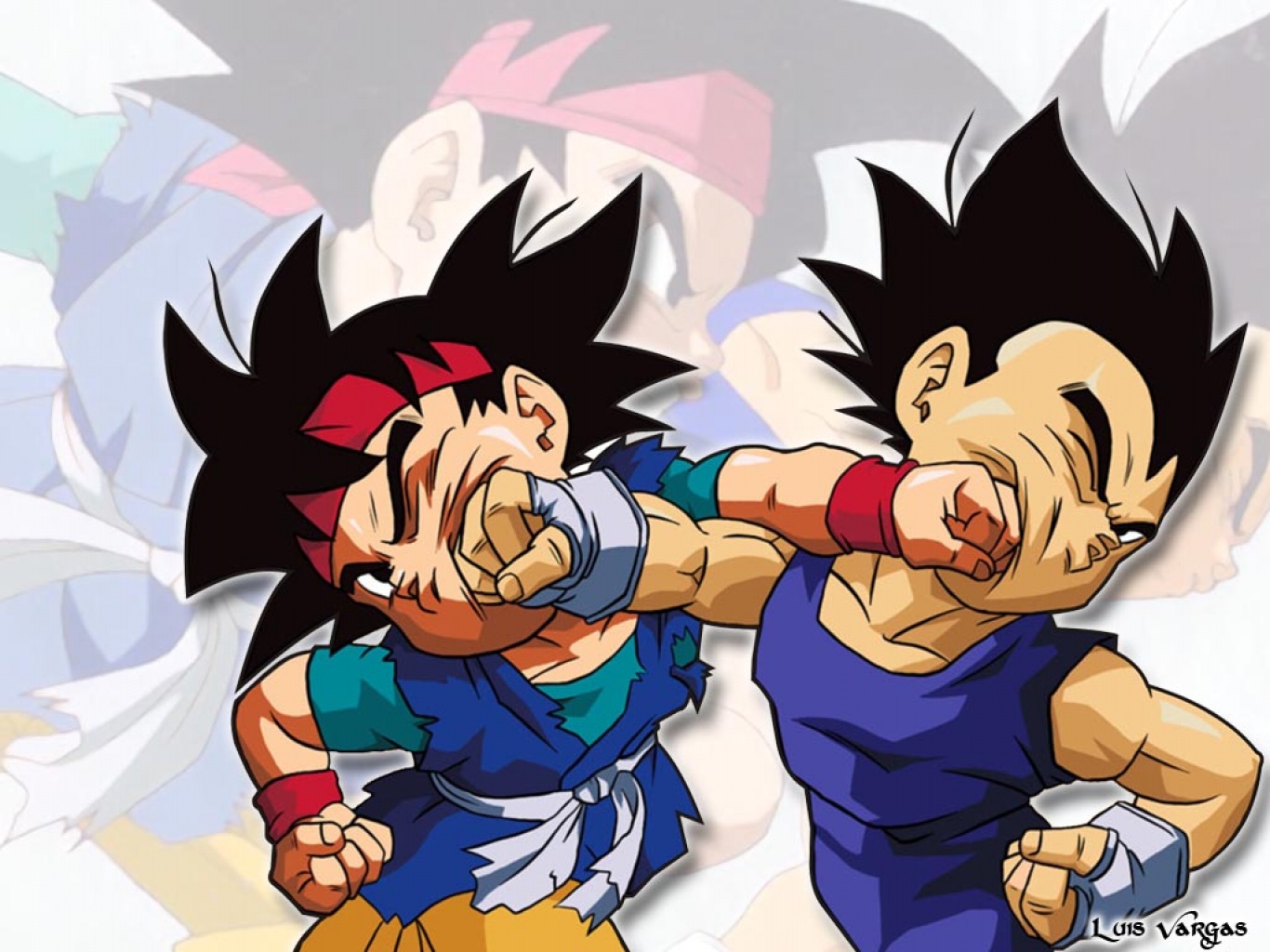 *goku & Vageta* - Fondos De Pantalla Hd Dragon Ball Gt - HD Wallpaper 