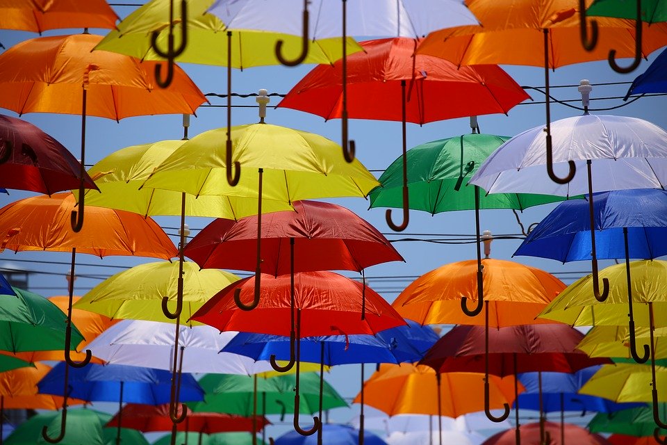 One Million Umbrellas - HD Wallpaper 
