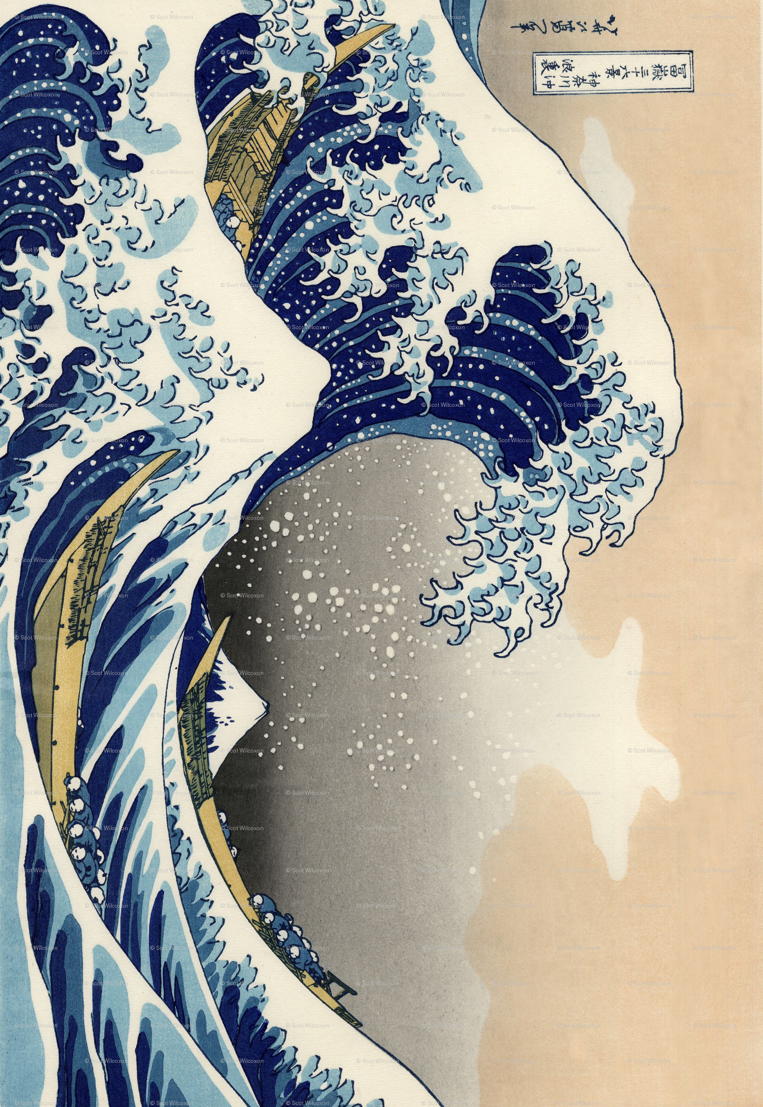 the great wave off kanagawa wallpaper