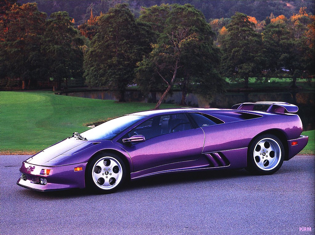 Hq Lamborghini Diablo Wallpapers - Lamborghini Diablo Sv Purple - HD Wallpaper 