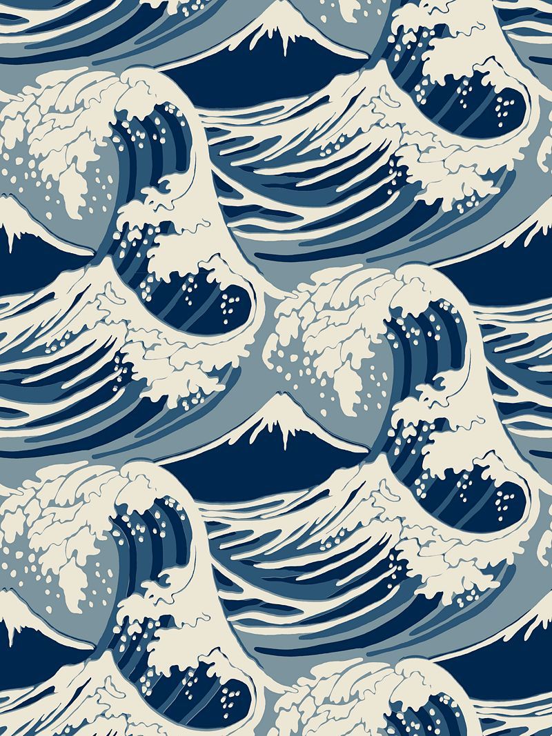 Background Japanese Wave Pattern - 800x1067 Wallpaper - teahub.io