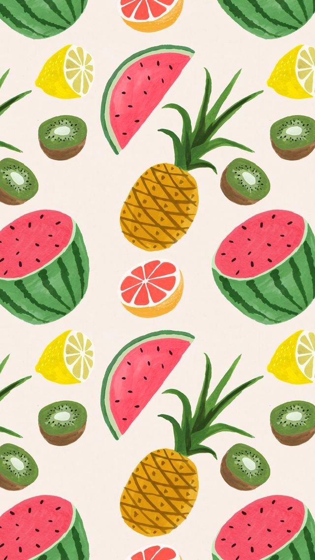 Iphone Fruit Background - HD Wallpaper 