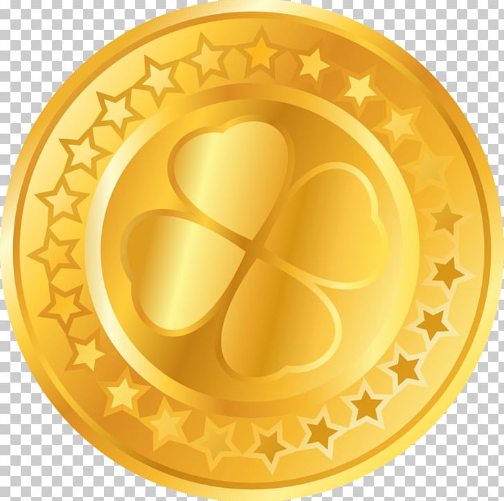 Gold Coin Four-leaf Clover Png, Clipart, Circle, Clover, - Icon Circle Money Png - HD Wallpaper 