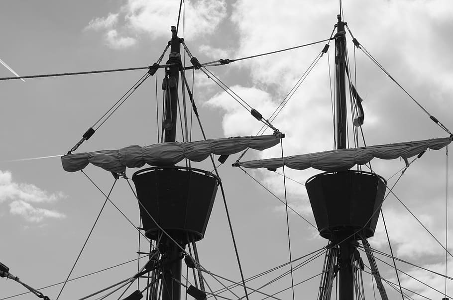 Old Rigs, Sailing, Rope, Sailboat, Navigation, Water, - Mast - HD Wallpaper 