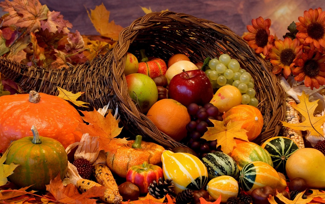 Frutas Y Hortalizas Wallpapers - Thanksgiving Harvest - HD Wallpaper 