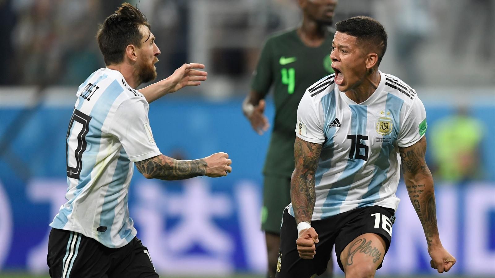 Marcos Rojo Goal Argentina - HD Wallpaper 