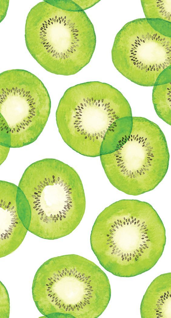 Kiwi Wallpaper Watercolor - HD Wallpaper 