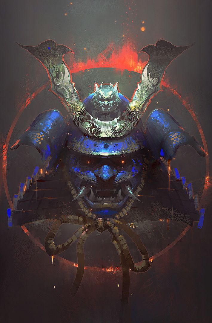 Samurai Ghost Mask - HD Wallpaper 