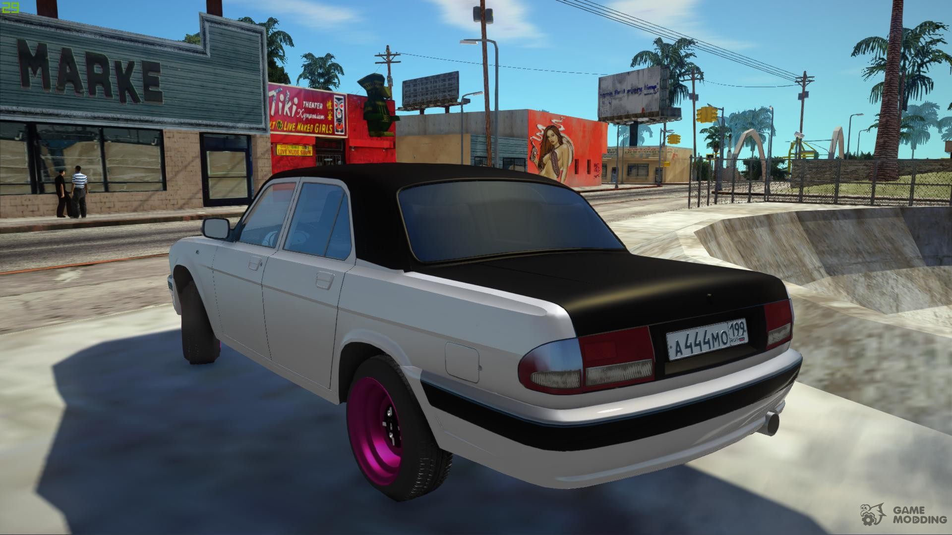 Газ 31105 Black-white For Gta San Andreas Miniature - Licence Plate - HD Wallpaper 
