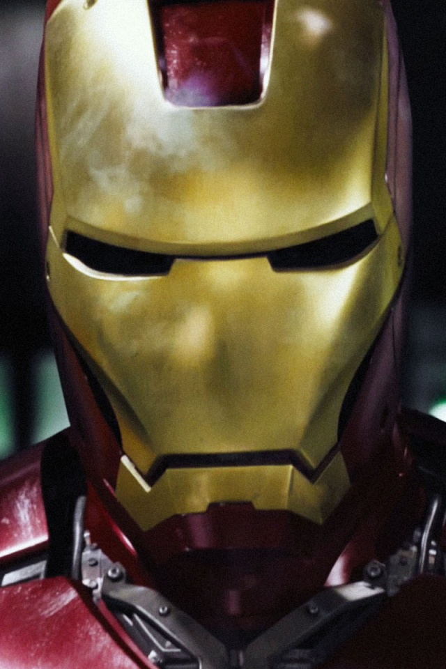 Iron Man Helmet Close Up - HD Wallpaper 