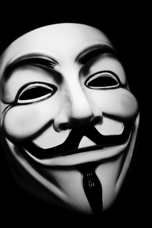 Anonymous Mask Wallpaper Mask Wallpaper Anonymous 640x960 Wallpaper Teahub Io