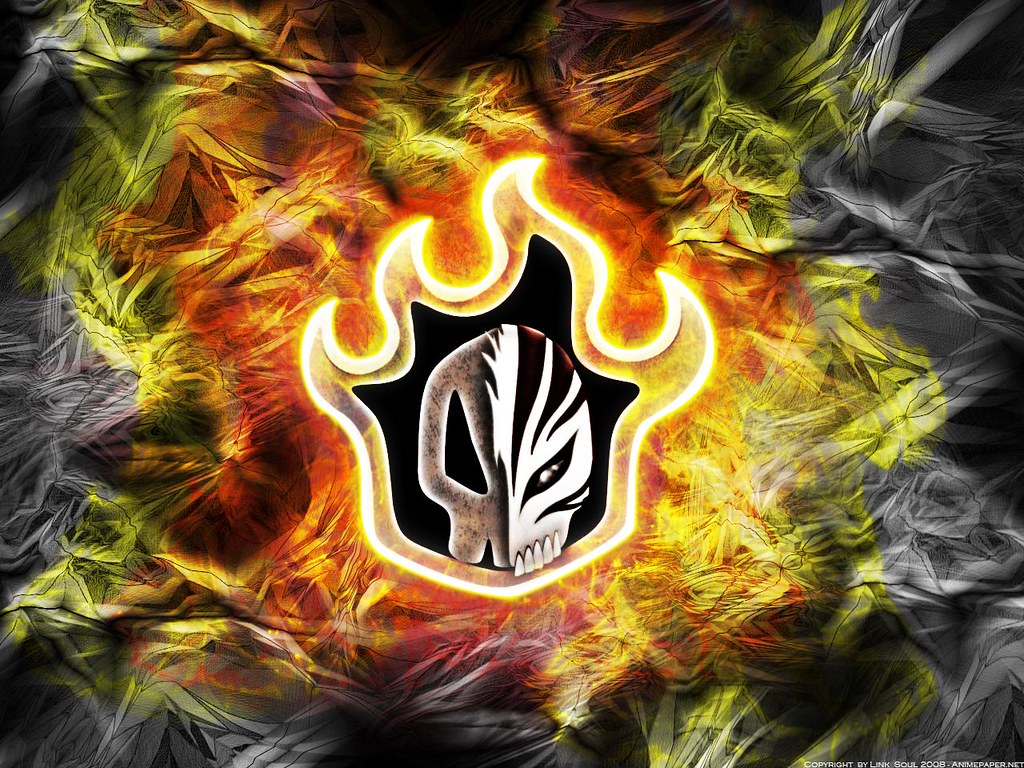 Ichigo Hollow Mask With Flames - 1024x768 Wallpaper Ichigo Hollow Mask With Flames - 1024x768 Wallpaper